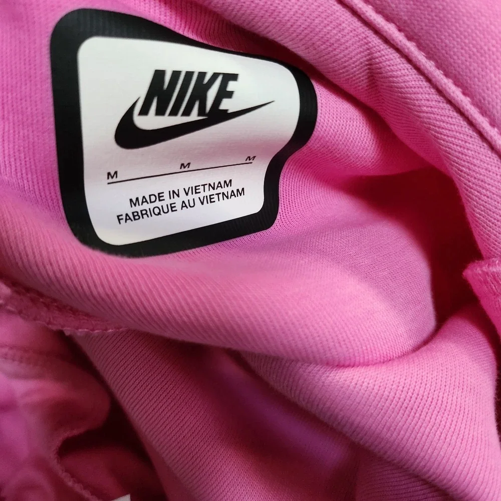 Womens Sz M Nike Nike Sportswear Tech Fleece Jumpsuit Flared Leg Pink HV4095-675